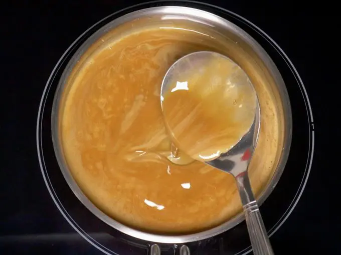 dissolve jaggery to make aval payasam