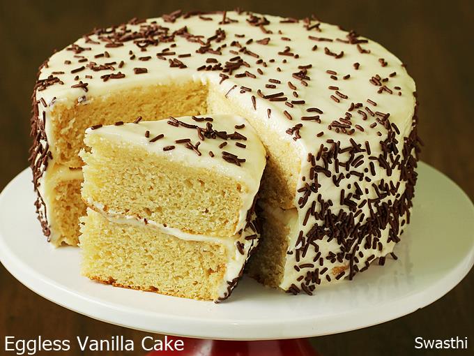 Eggless Vanilla Cake Recipe How To Make Vanilla Cake Without Eggs,Banana Flower Food