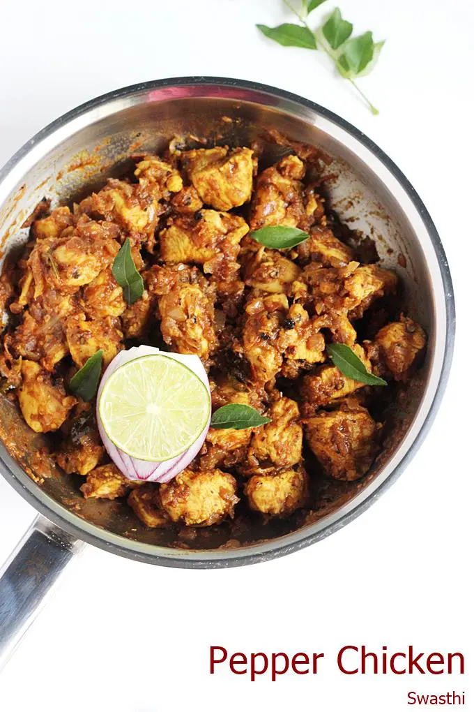 pepper chicken dry