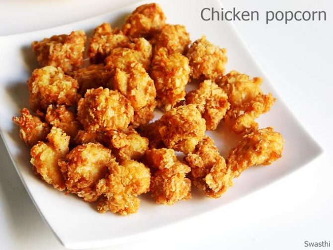 Popcorn Chicken Recipe Swasthi's Recipes