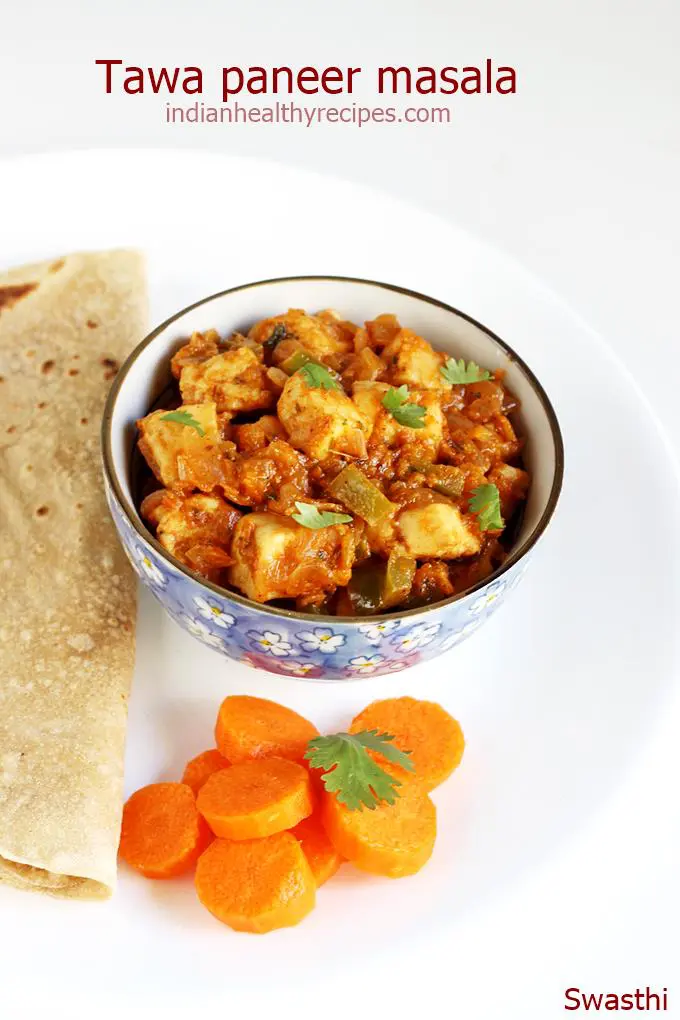 Tawa paneer (paneer tawa masala)