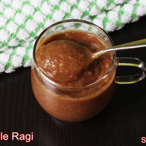 Apple ragi halwa for babies, toddlers, kids Swasthi's Recipes
