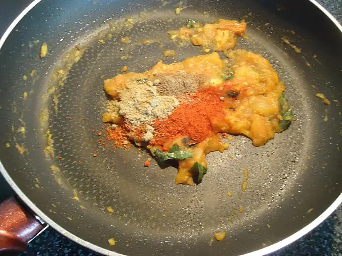 Add red chilli powder
