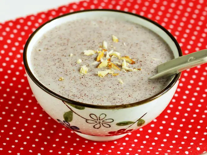 ragi malt ragi porridge recipe