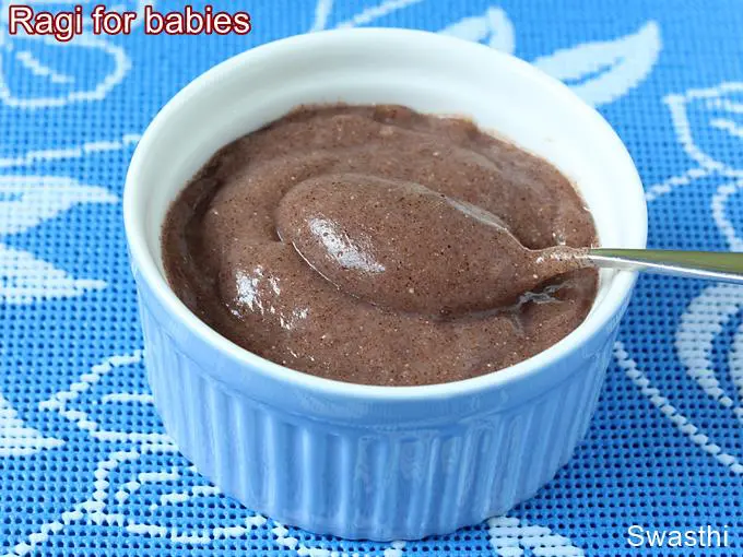 Ragi porridge for babies