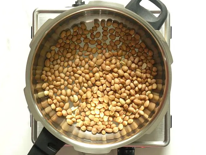 roasting peanuts to make chikki recipe