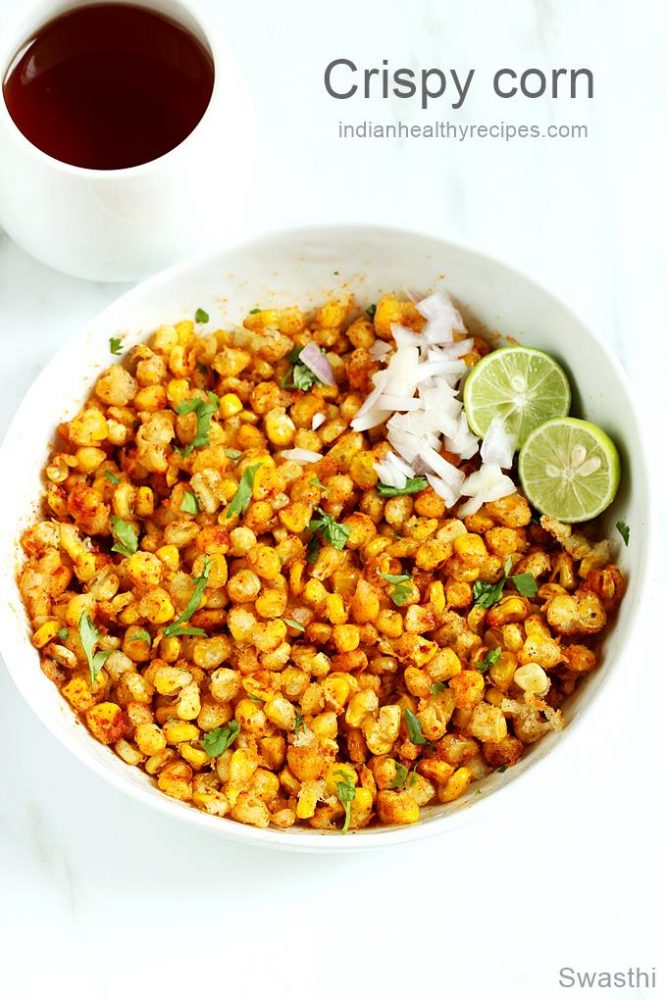 Crispy corn recipe Swasthi's Recipes