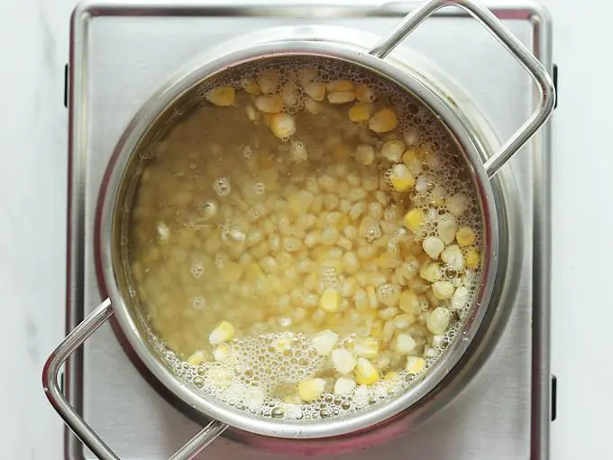 boil corn