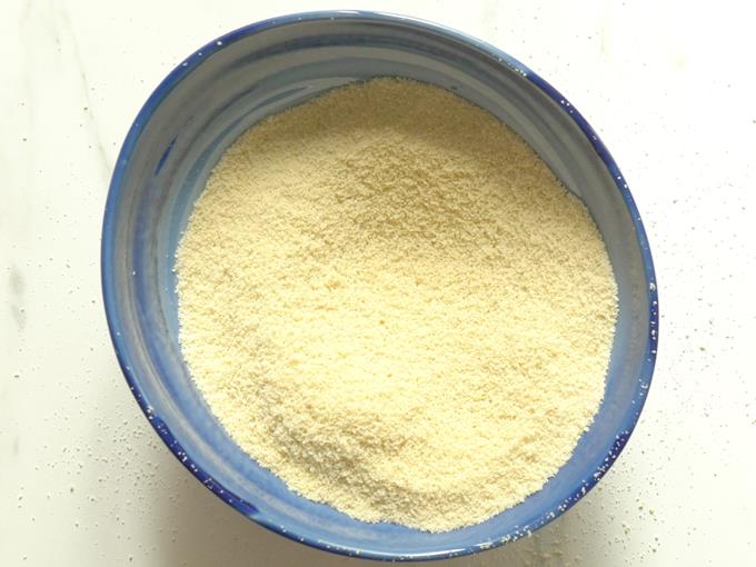 slightly grainy powder is needed to make kaju katli recipe