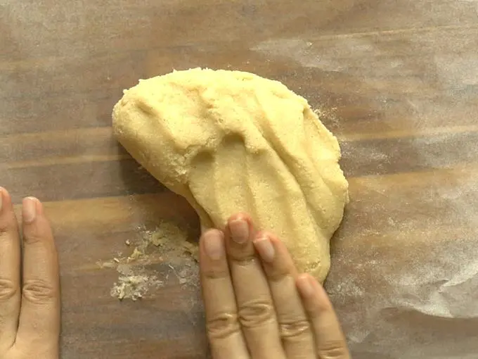 knead kaju katli mixture well