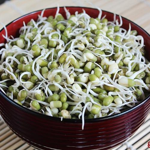 Mung Bean Sprouts How To Sprout Mung Beans Swasthi S Recipes