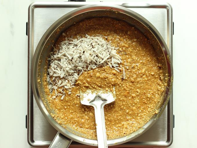 added dried coconut