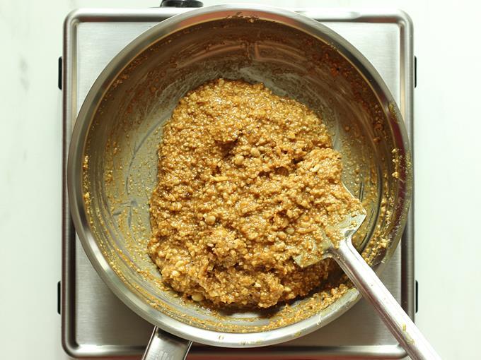 mixture turns thick