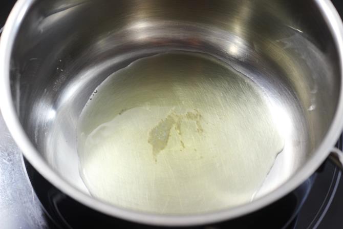 heat ghee in a pot