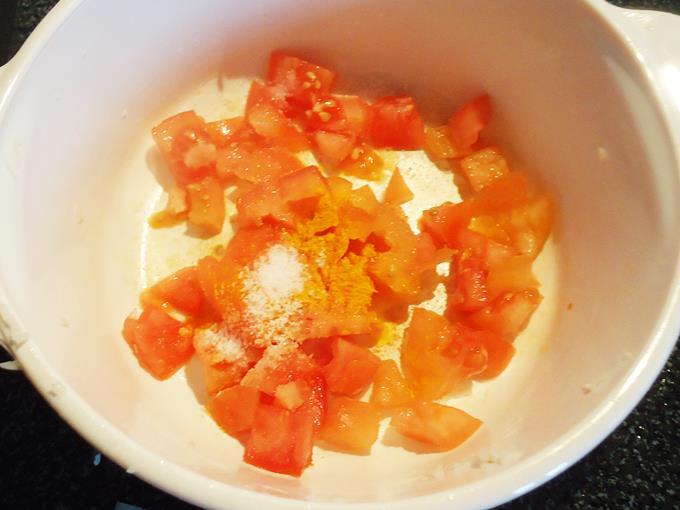 Saute tomatoes