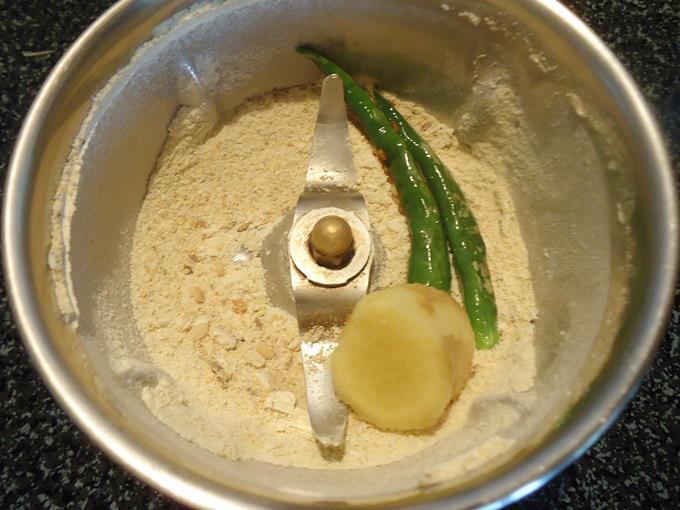 Powder the roasted dal