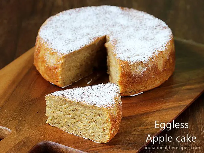 eggless apple cake recipe