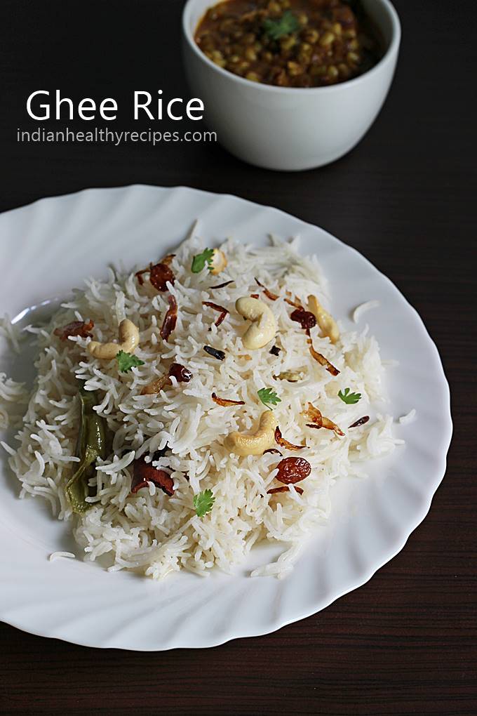Ghee rice recipe How to make ghee rice Swasthi's Recipes