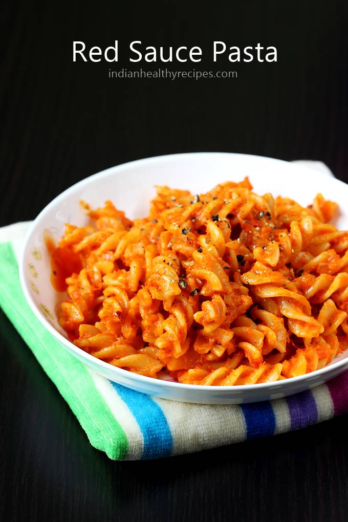 Red sauce pasta - Swasthis Recipes