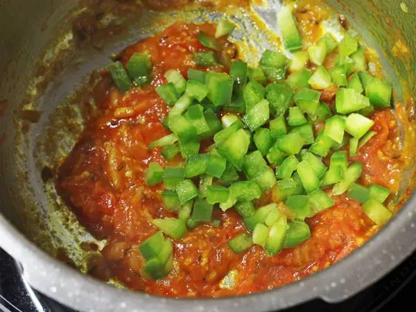 frying veggies to make dalia recipe