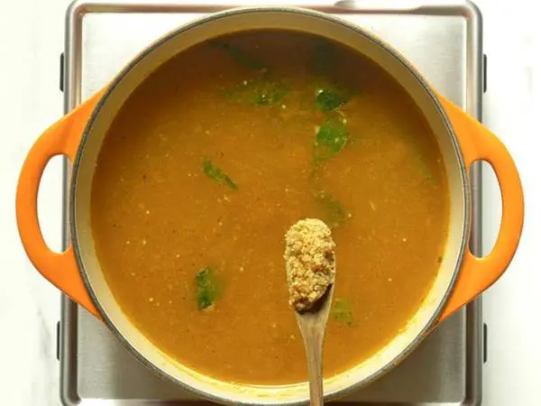 add jaggery to make rasam recipe 