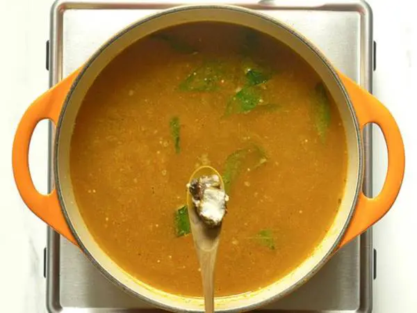 add tamarind water to make rasam
