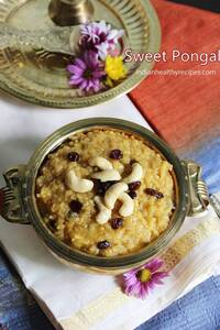 sweet pongal chakkara pongal
