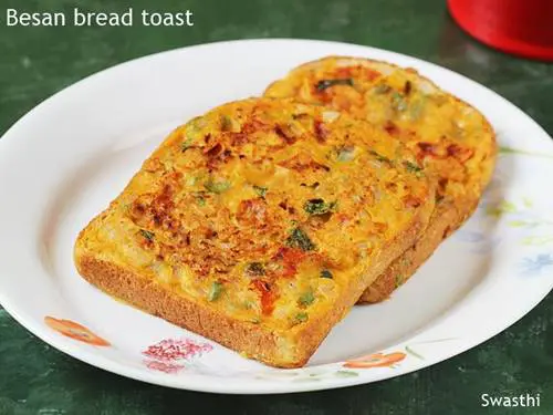 besan bread toast