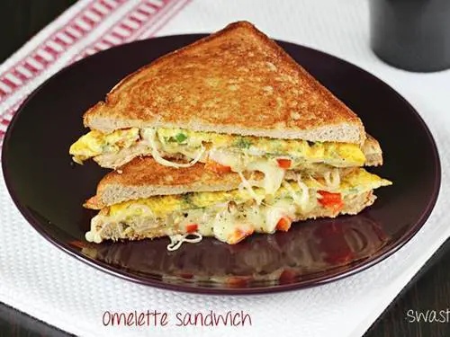 bread omelette sandwich recipe