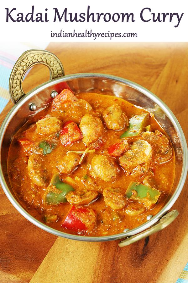 Kadai mushroom recipe