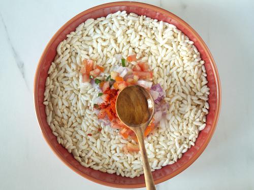 Churumuri Recipe  Puffed Rice Snacks    Swasthi s Recipes - 86