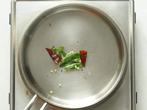 tempering ingredients for ginger chutney