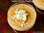 instant pot rice pudding