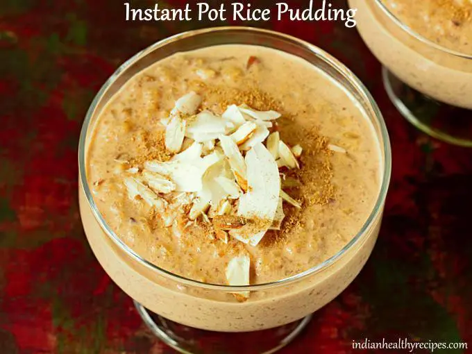 instant pot rice pudding