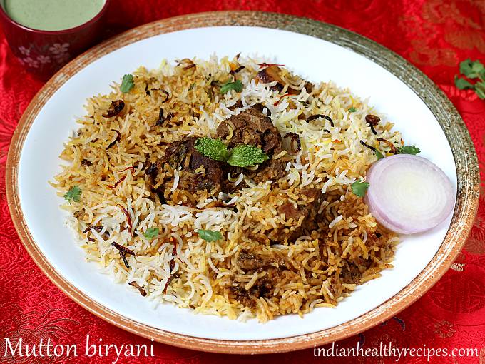 Mutton Biryani Recipe Swasthi S Recipes It depends on the recipe and the size of the plate. mutton biryani recipe