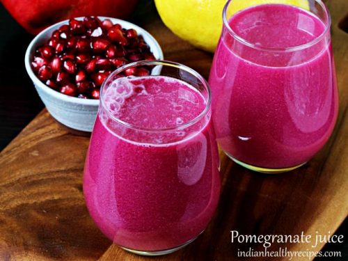 How to make pomegranate juice - Swasthi's Recipes