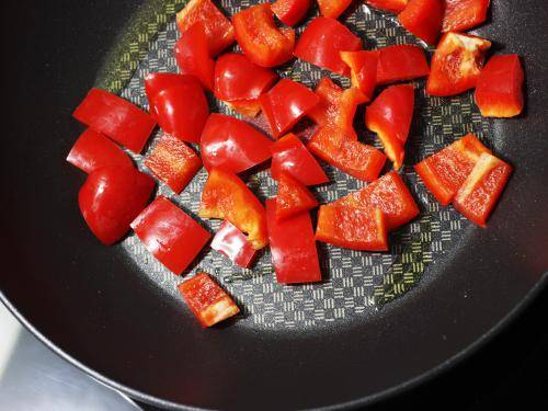 frying bell peppers for pasta recipe