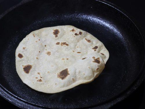 puffed roti to make kathi roll