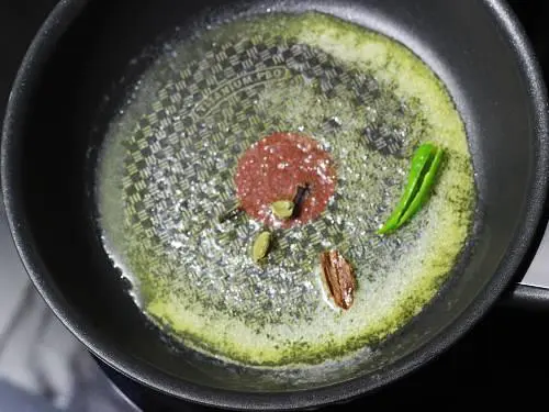 tempering spices in butter