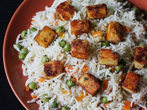 Paneer fried rice  Indian   Chinese 2 Ways    Swasthi s Recipes - 10