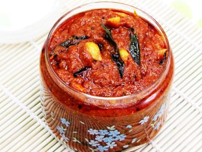 Tomato pickle - Swasthi's Recipes