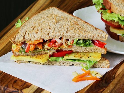Club sandwich recipe | How to make veg club sandwich