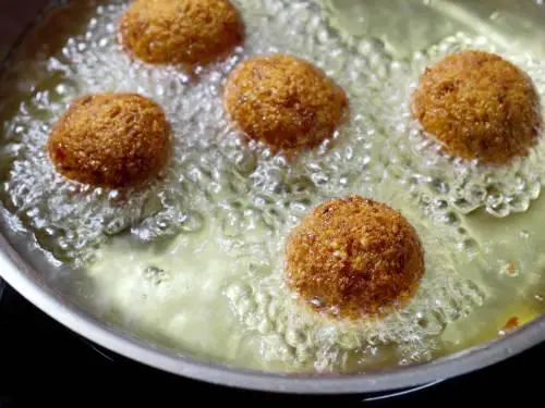 golden fried falafel