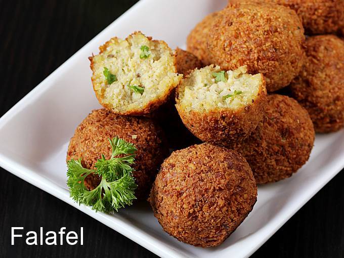 Falafel Recipe How To Make Chickpea Falafel Swasthi S Recipes