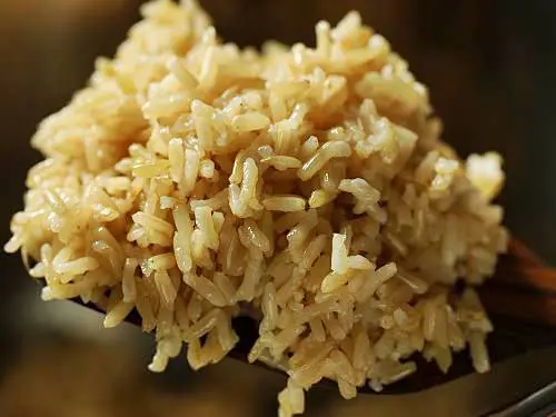 fluffy brown rice cooked in instant pot