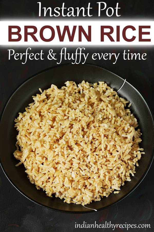 How to cook brown rice in Instant pot