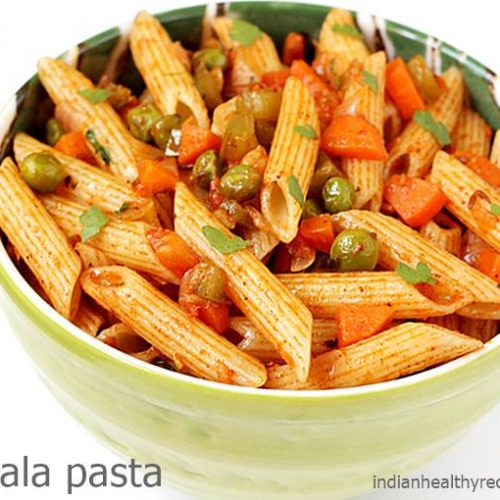 Masala Pasta Recipe (Indian Style Pasta) Swasthi's Recipes