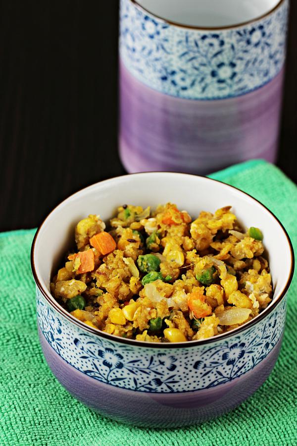 Vegetable oats bhurji