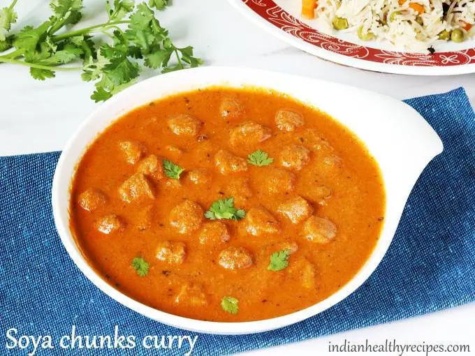 soya chunks curry recipe meal maker curry recipe