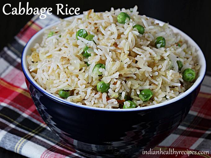 Cabbage Rice  Cabbage Fried Rice    Swasthi s Recipes - 21